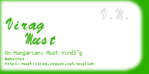 virag must business card